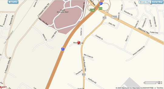 Map of Winchester MMAI